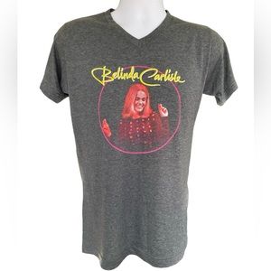 Belinda Carlisle v-neck soft gray tshirt. NEW never used. The Go-go’s, the Germs